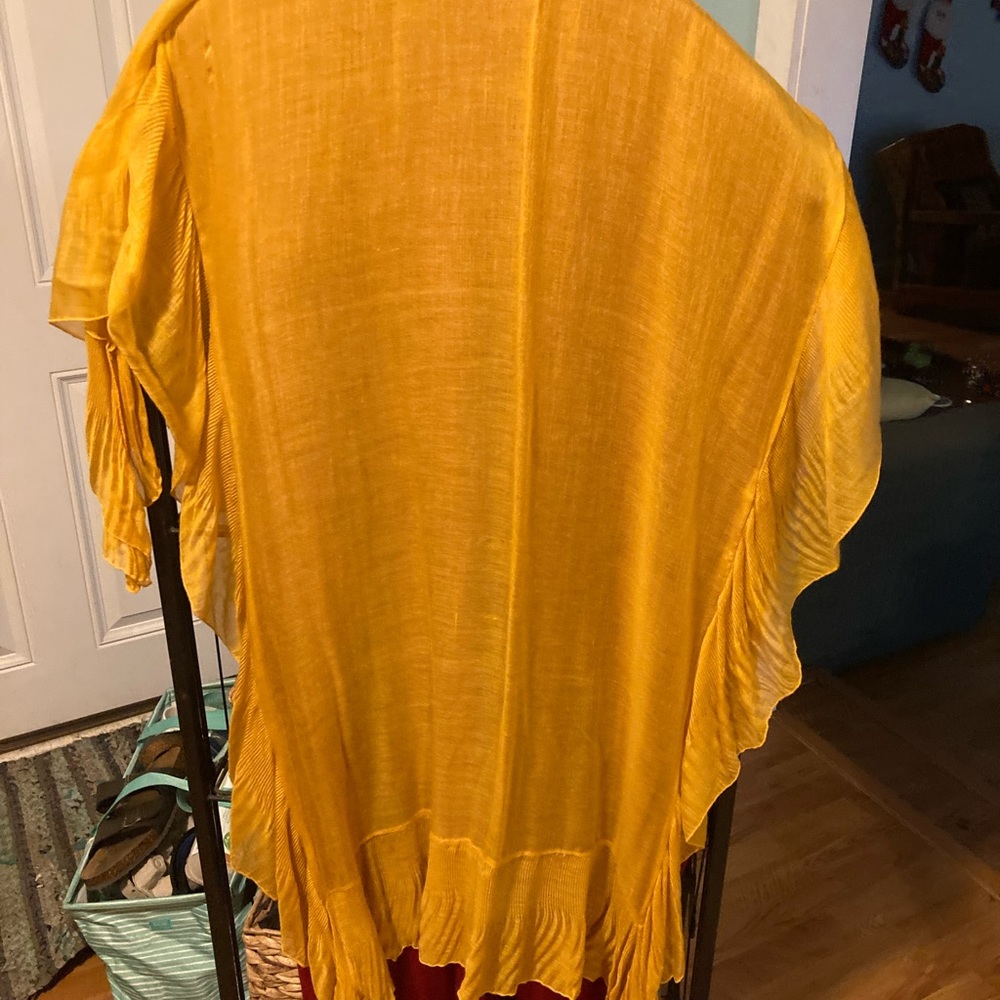 Large orange scarf/wrap